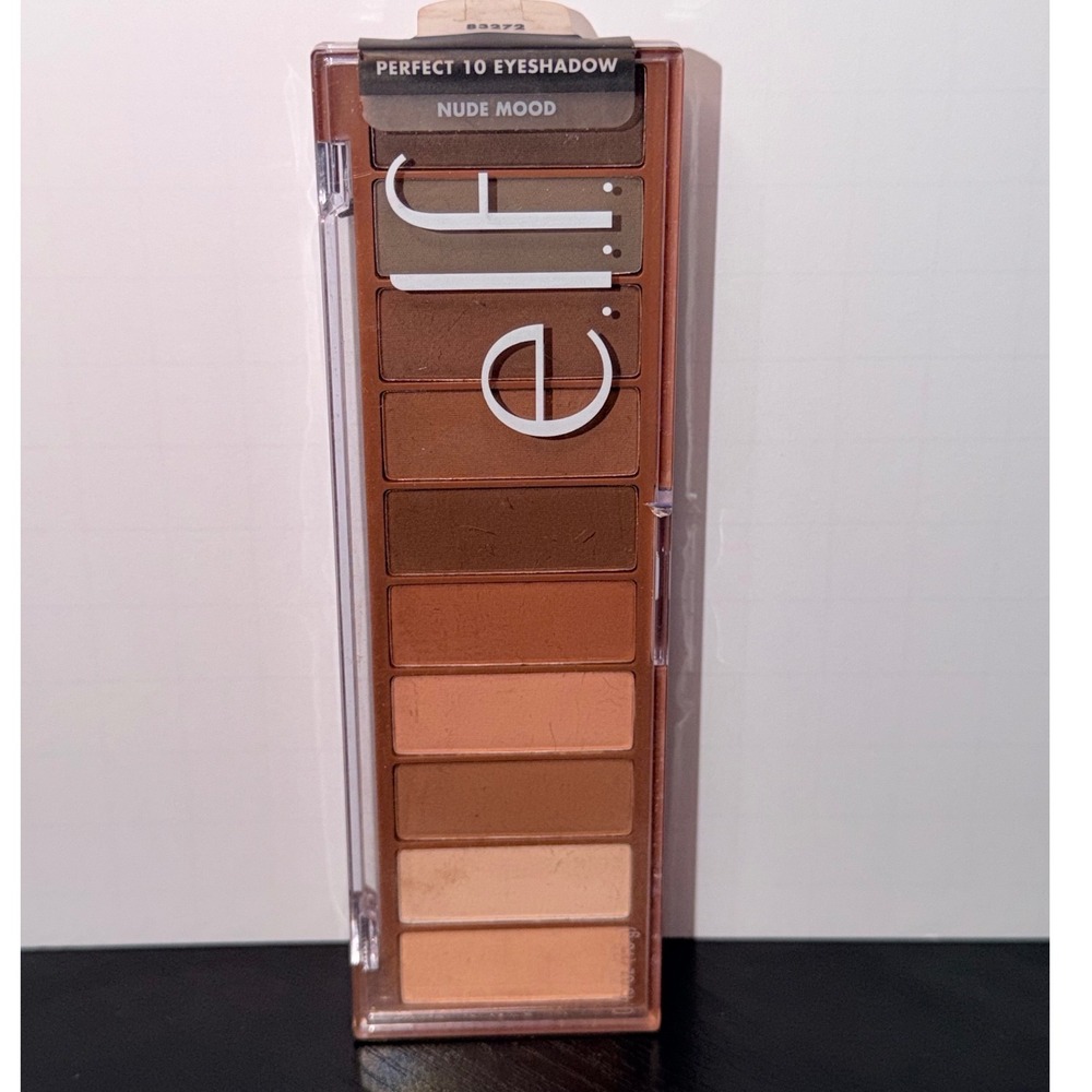 ELF Perfect 10 Eyeshadow Palette Nude Mood Neutral Matte Shimmer 10 Shades